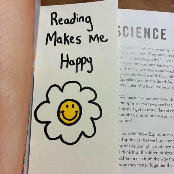 Hand Crafted Other - Happy Flower bookmark